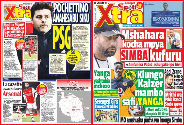 Nunua na Soma Gazeti la SpotiXtra kirahisi zaidi hapa - Global Publishers