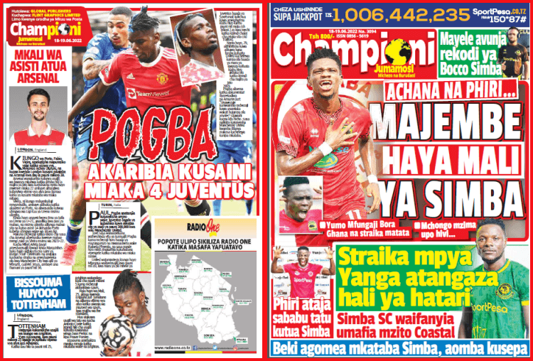 Nunua na Soma Gazeti la Championi kirahisi zaidi hapa - Global Publishers