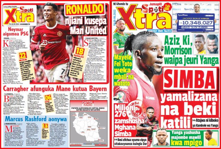 Nunua na Soma Gazeti la SpotiXtra kirahisi zaidi hapa - Global Publishers