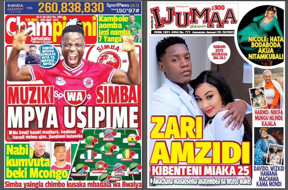 Nunua na Soma Gazeti la Championi na Ijumaa Wikienda kirahisi zaidi hapa - Global Publishers