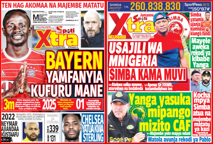 Nunua na Soma Gazeti la SpotiXtra kirahisi zaidi hapa - Global Publishers