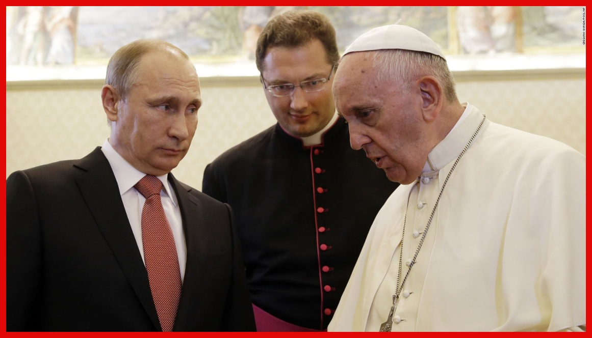 Papa Francis Aipongeza Ukraine, Agoma Kumuunga Mkono Putin
