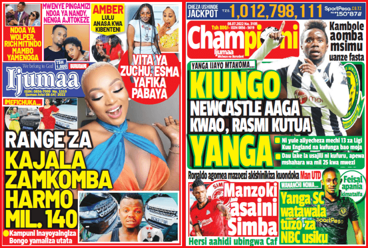Nunua na Soma Gazeti la Championi na Ijumaa kirahisi zaidi hapa - Global Publishers