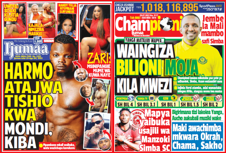 Nunua na Soma Gazeti la Championi na Ijumaa kirahisi zaidi hapa