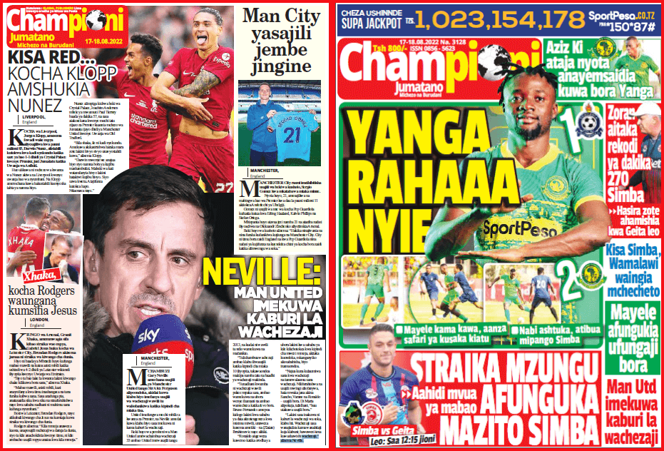 Nunua na Soma Gazeti la Championi kirahisi zaidi hapa - Global Publishers