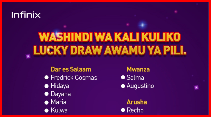 Kampuni ya Simu ya Infinix Yatoa Tv 11 kwa Washindi wa Promosheni ya Kali Kuliko - Global Publishers