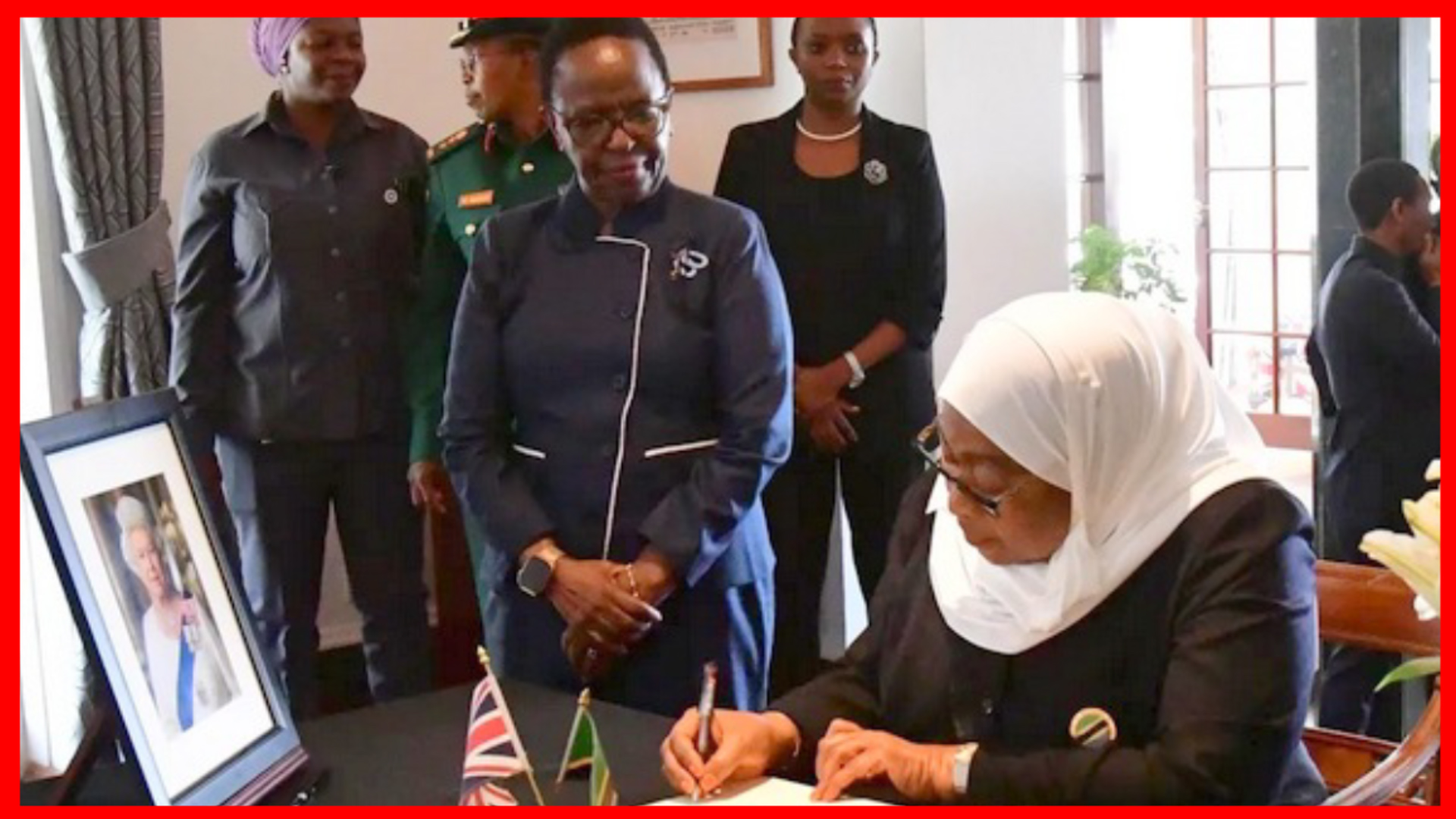 Rais Samia Asaini Kitabu Cha Maombolezo Kifo Cha Malkia Elizabeth II Wa Uingereza - Global Publishers