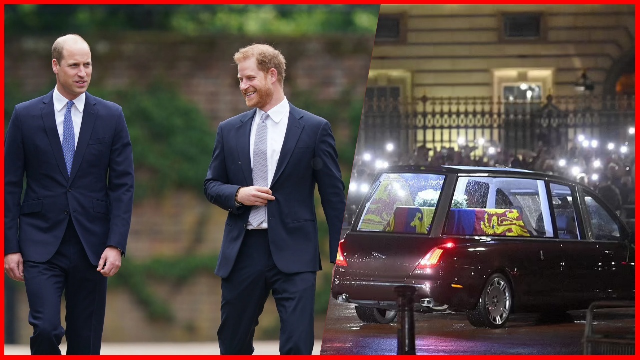 Princes William na Harry Kutembea Nyuma ya Jeneza la Malkia Hadi Westminster Hall - Global Publishers