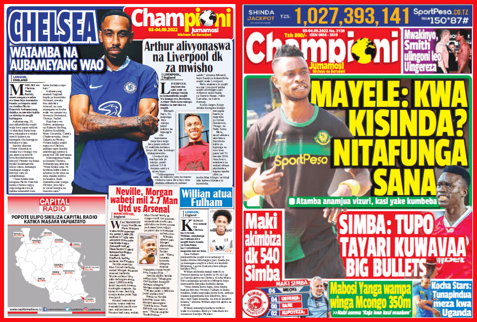 Nunua na Soma Gazeti la Championi kirahisi zaidi hapa - Global Publishers