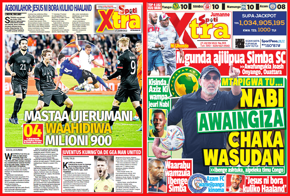 Nunua na Soma Gazeti la SpotiXtra kirahisi zaidi hapa - Global Publishers