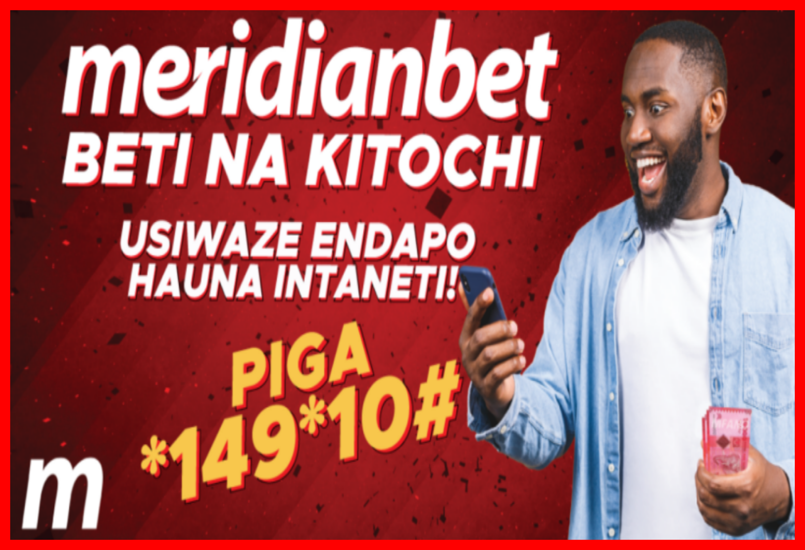 Je Umeshawahi Kubashiri Bila Intaneti? Unaweza Hili Ukiwa na Meridianbet USSD!