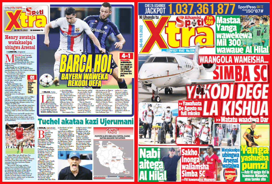 Nunua na Soma Gazeti la SpotiXtra kirahisi zaidi hapa - Global Publishers