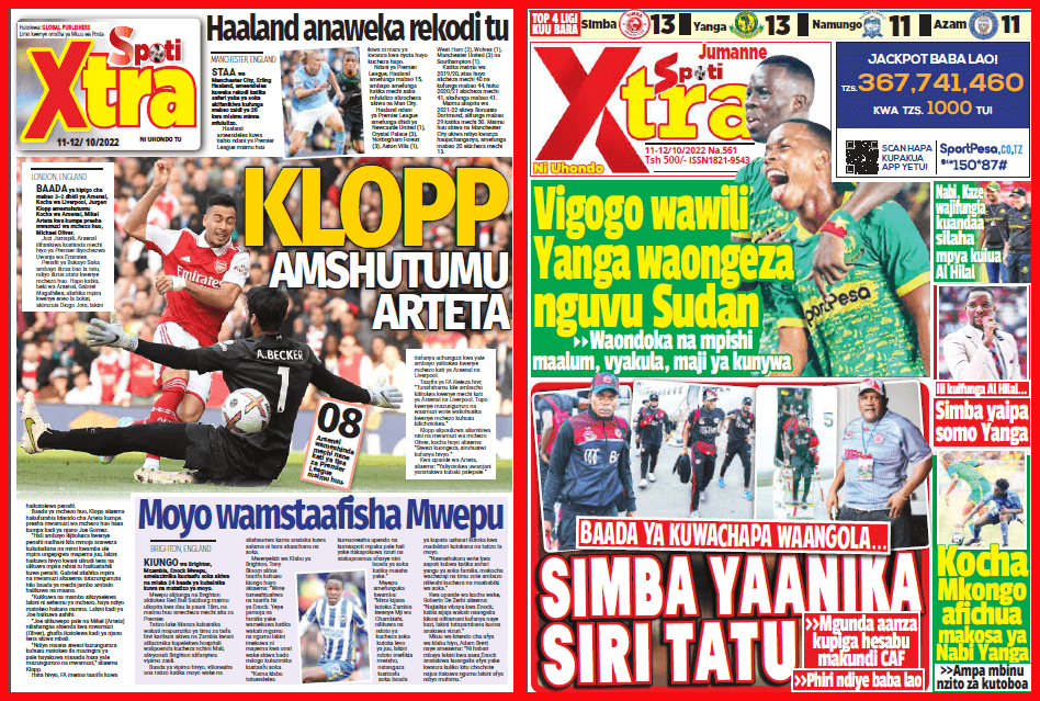 Nunua na Soma Gazeti la SpotiXtra kirahisi zaidi hapa - Global Publishers