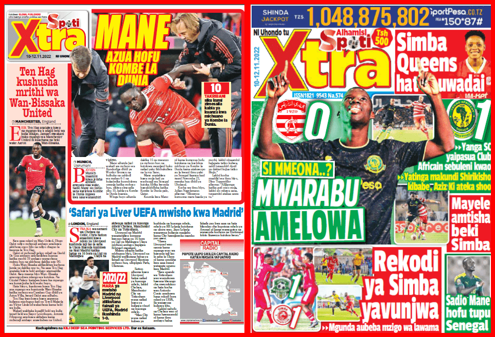 Nunua na Soma Gazeti la SpotiXtra kirahisi zaidi hapa - Global Publishers