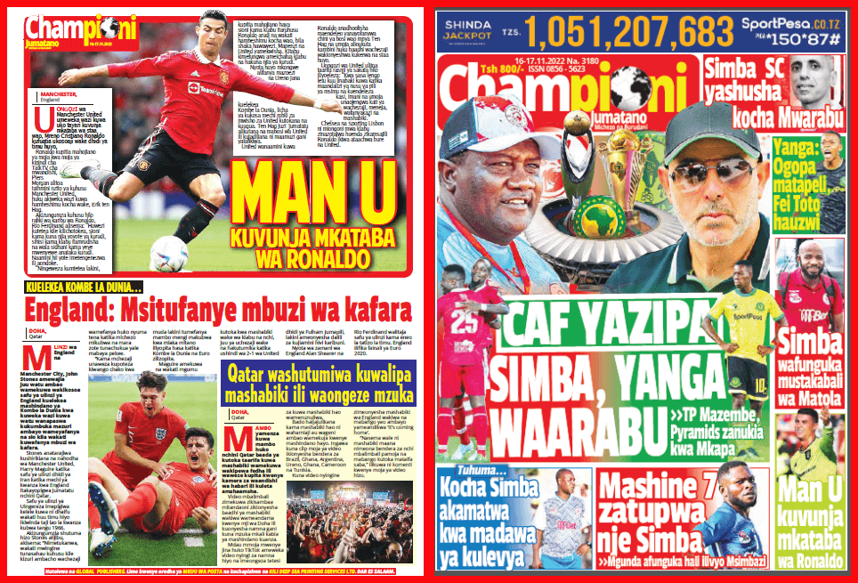 Nunua na Soma Gazeti la SpotiXtra kirahisi zaidi hapa - Global Publishers