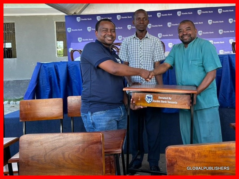 Wanafunzi wa Kerege Wanufaika na Madawati 140 Yaliyotolewa na Benki ya Stanbic - Global Publishers