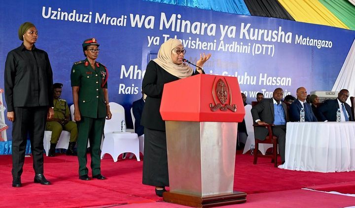 Rais Samia Azindua Minara ya Urushaji wa Matangazo ya Televisheni kwa Kutumia Antena - Global Publishers