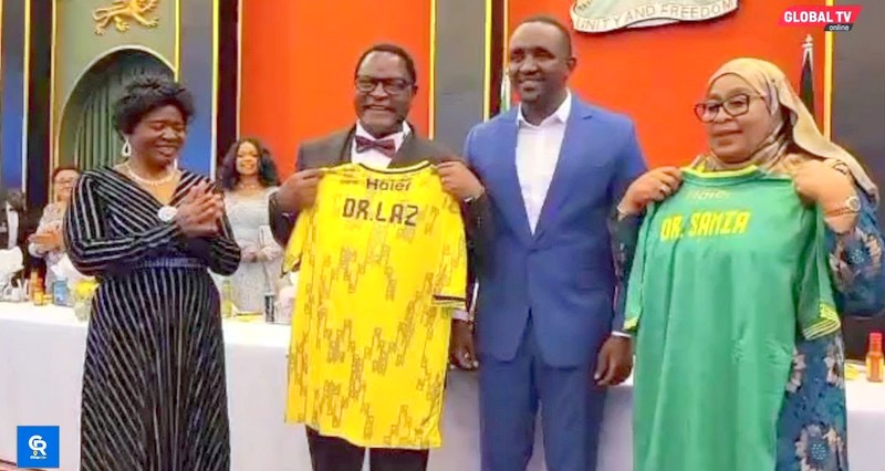 Rais Samia Azindua Jezi Mpya Za Yanga Akiwa Malawi, Akabidhiwa Na Rais Wa Malawi-Video - Global Publishers