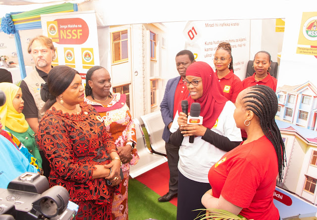 Waziri Jenista Atembelea Banda la NSSF Katika Maonesho ya Wiki ya Vijana - Global Publishers