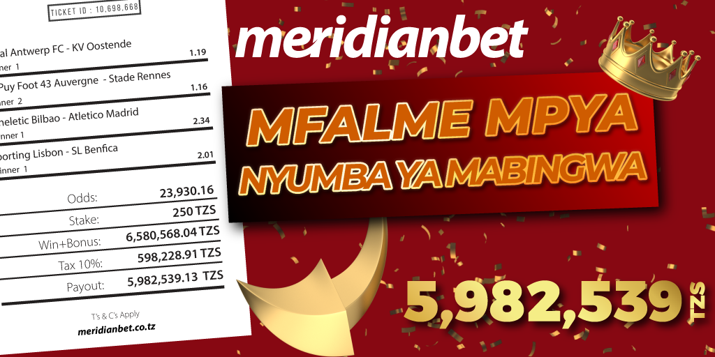 WAMBA AJIPIGIA MILIONI TANO MERIDIANBET - Global Publishers