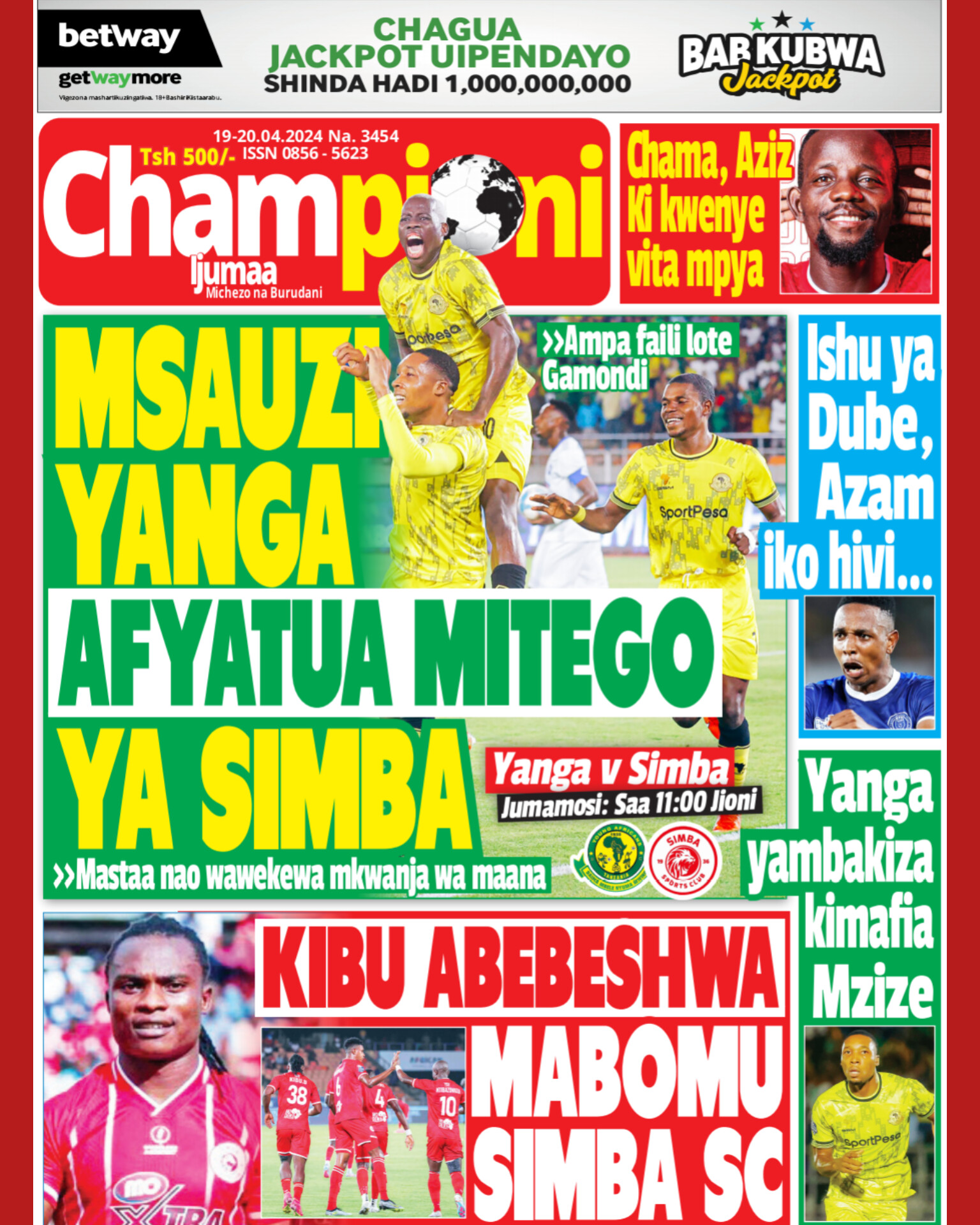 Kurasa za magazeti Aprili 19, 2024 - Global Publishers