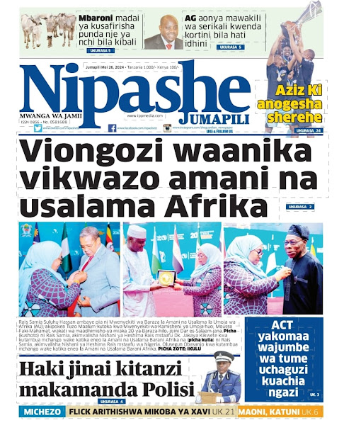 Habari kubwa za Magazeti ya Tanzania leo Mei 26, 2024 - Global Publishers