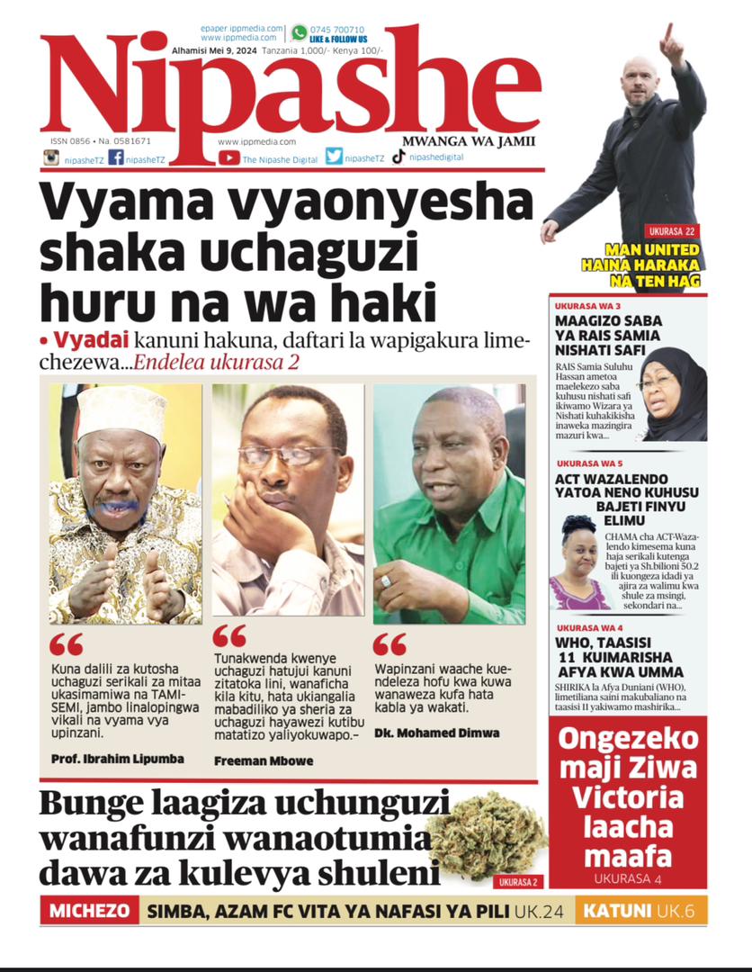 Habari kubwa za Magazeti ya Tanzania leo Mei 9, 2024 - Global Publishers