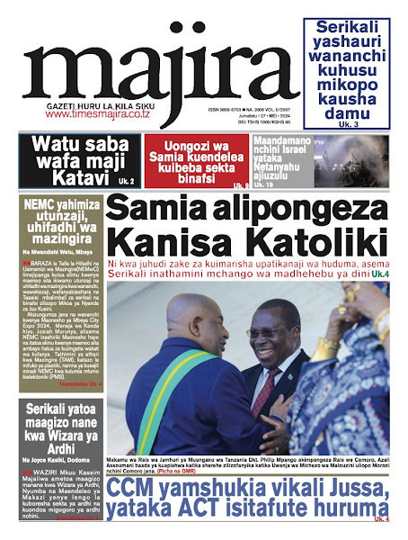 Kurasa za magazeti ya leo mei 27, 2024 - Global Publishers