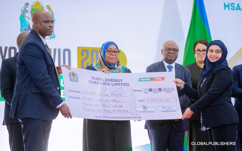 Puma Tanzania Yampongeza Rais Dk. Samia Kwa Kuweka Mazingira Mazuri Ya Uwekezaji Ikikabidhi Gawio La Sh.Bilioni 12.2 - Global Publishers