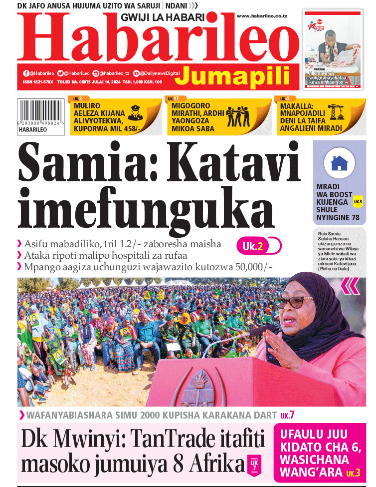 Habari kubwa za Magazeti ya Tanzania leo Julai 14, 2024 - Global Publishers