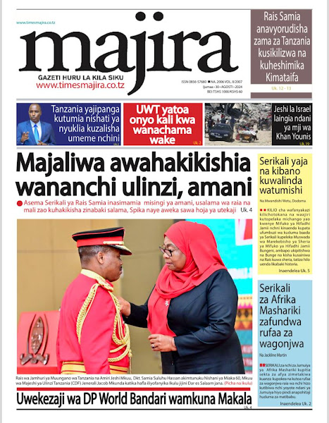 Kurasa za Magazeti ya leo Agosti 30, 2024 - Global Publishers