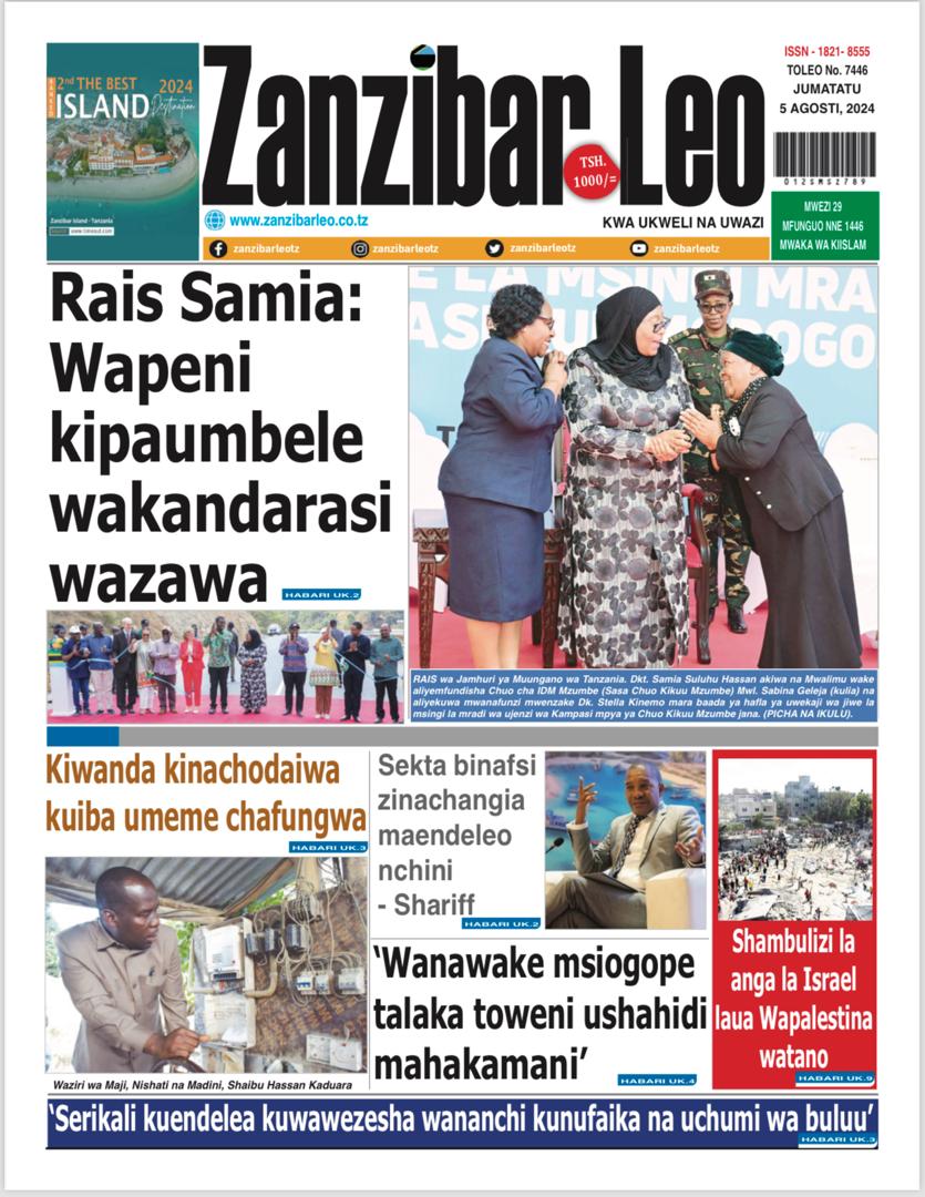 Habari kubwa za Magazeti ya Tanzania leo Agosi 5, 2024 - Global Publishers