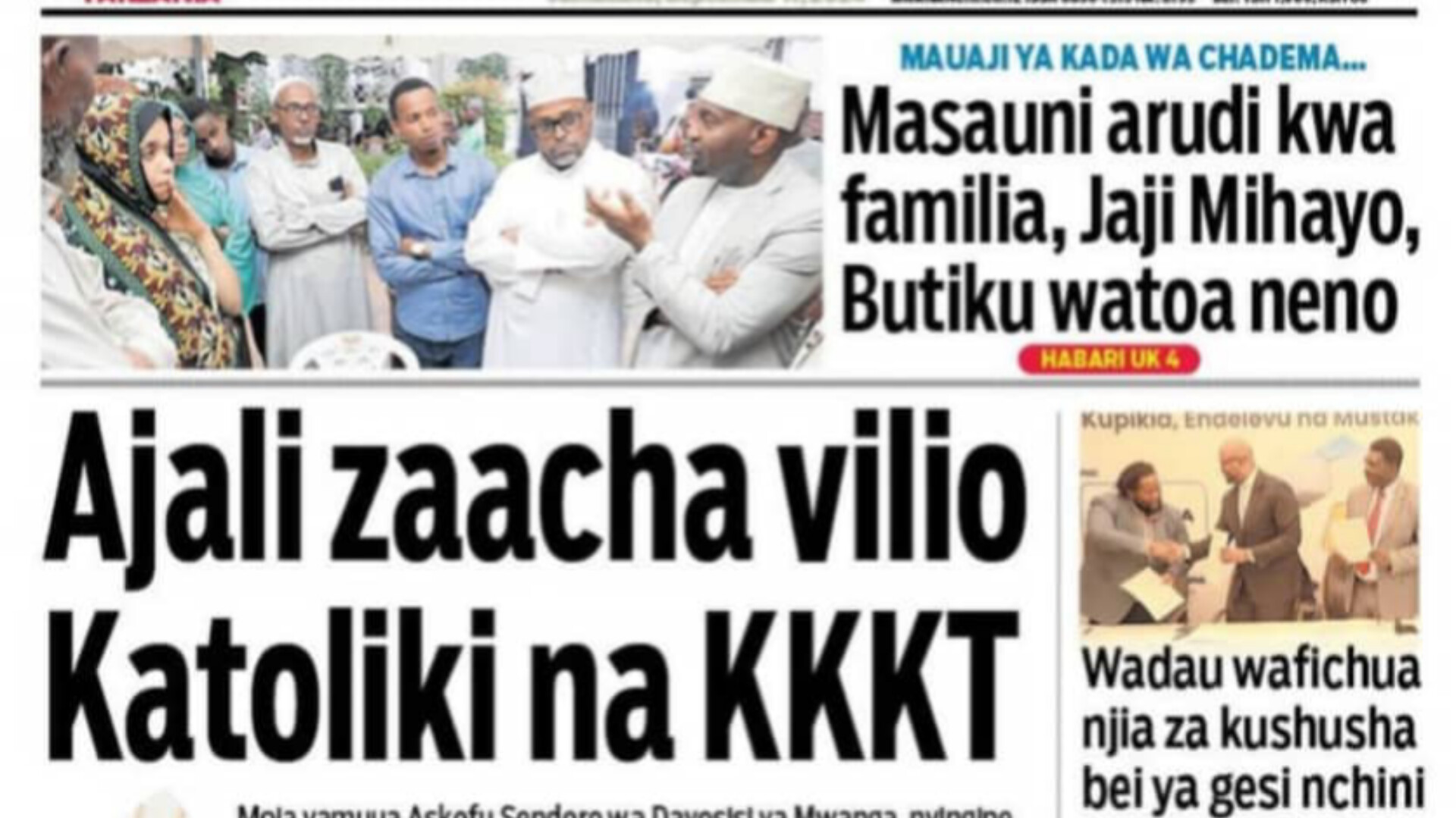 Kurasa za Magazeti ya leo Septemba 11, 2024 - Global Publishers