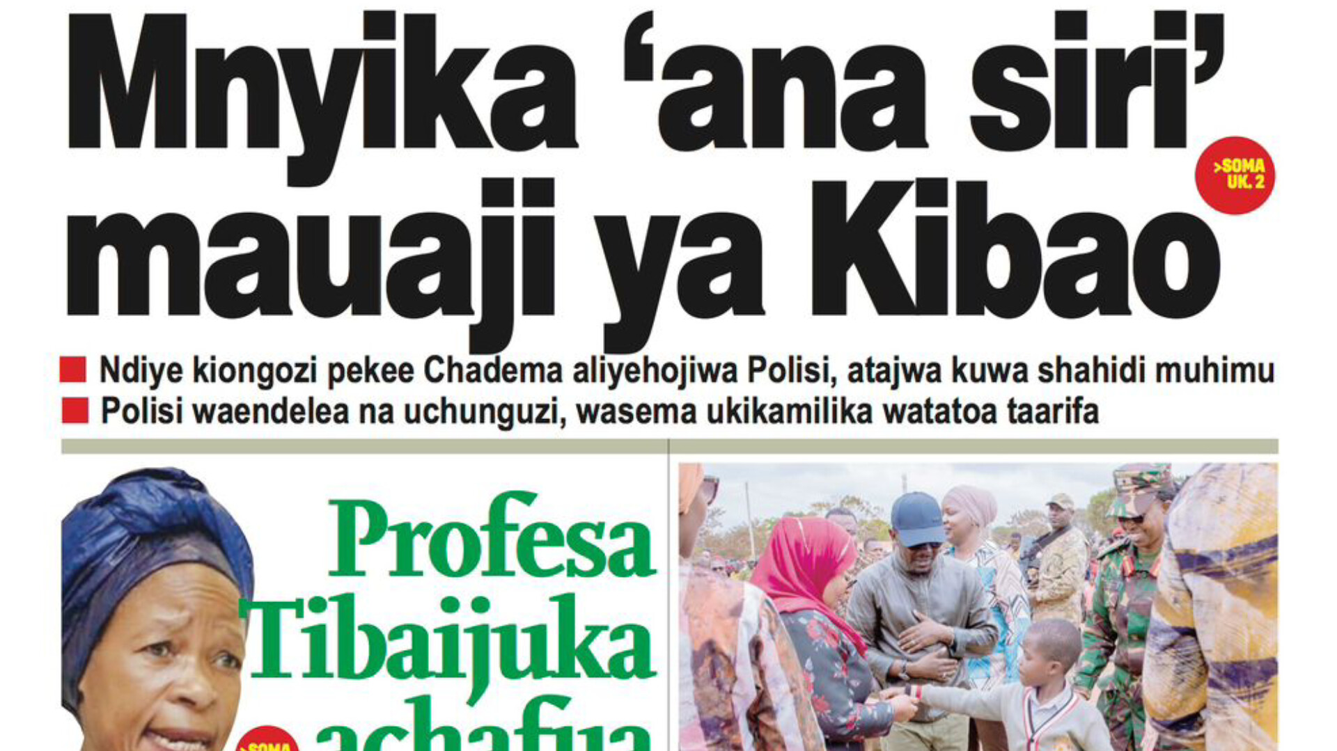 Kurasa za Magazeti ya leo Septemba 25, 2024