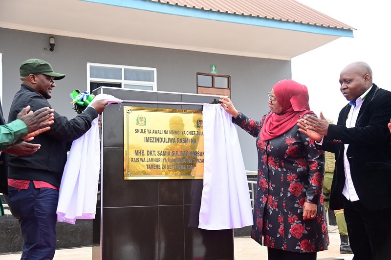 Rais Samia Azindua Shule Ya Msingi Ya Mchepuo Wa Kingereza Ya Chief Zulu (Picha +Video) - Global Publishers