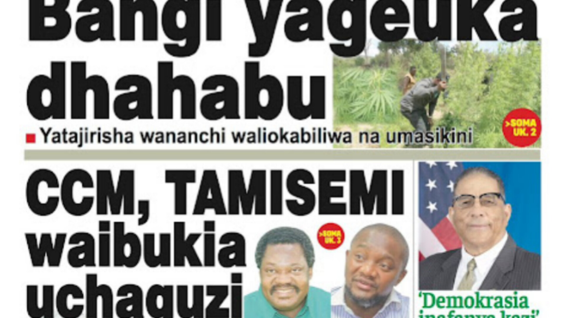 kurasa za Magazeti ya leo Novemba 13, 2024 - Global Publishers