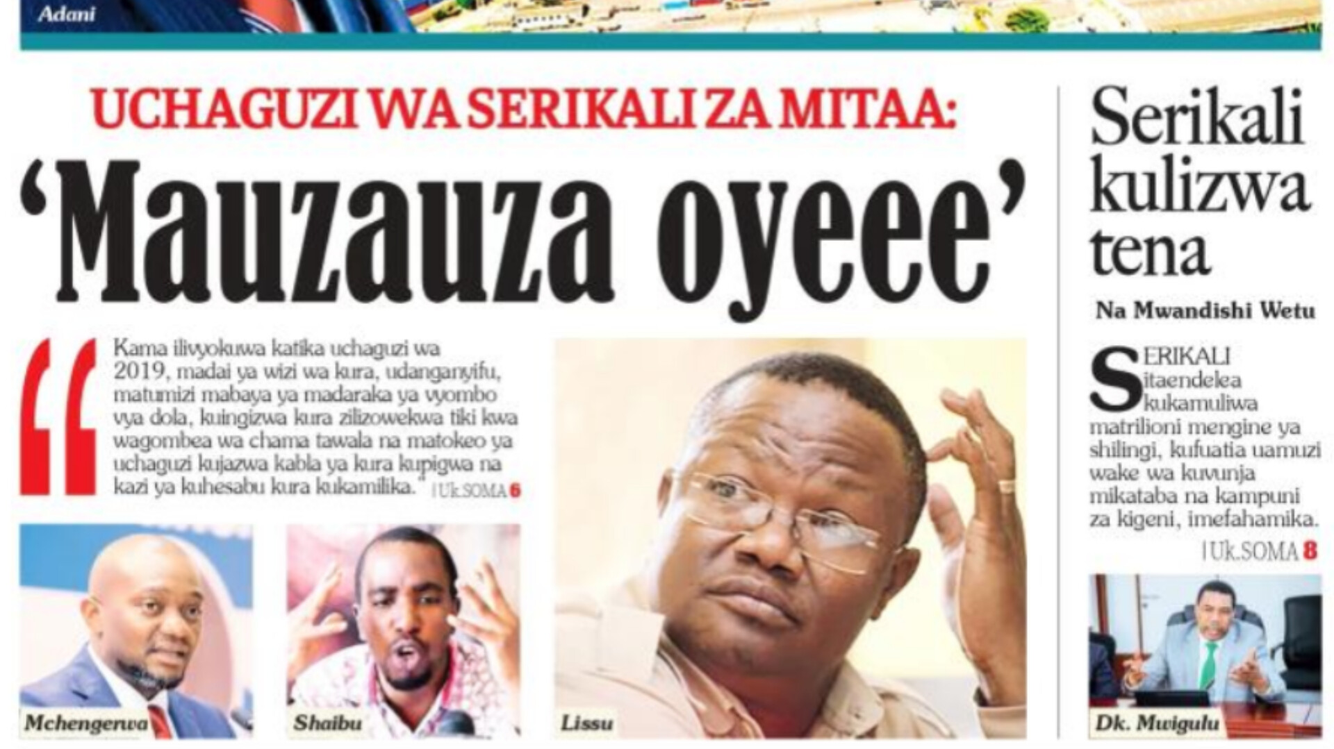 Kurasa za Magazeti ya leo Novemba 28, 2024