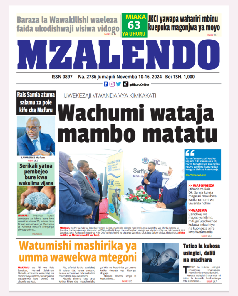 Habari kubwa za Magazeti ya Tanzania leo Novemba 10, 2024 - Global Publishers