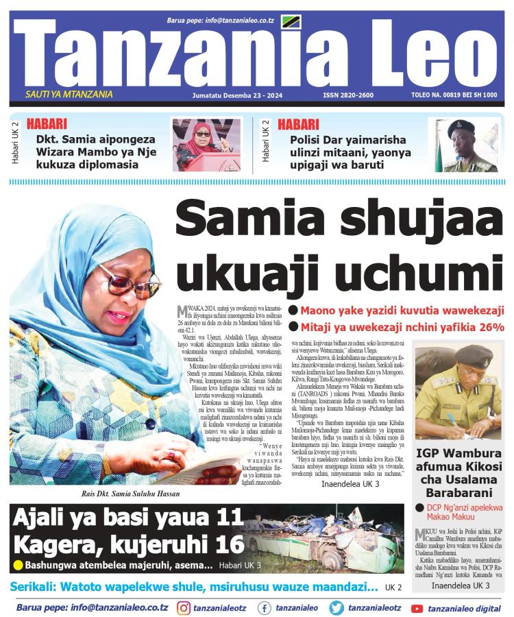 Habari kubwa za Magazeti ya Tanzania leo Desemba 23, 2024