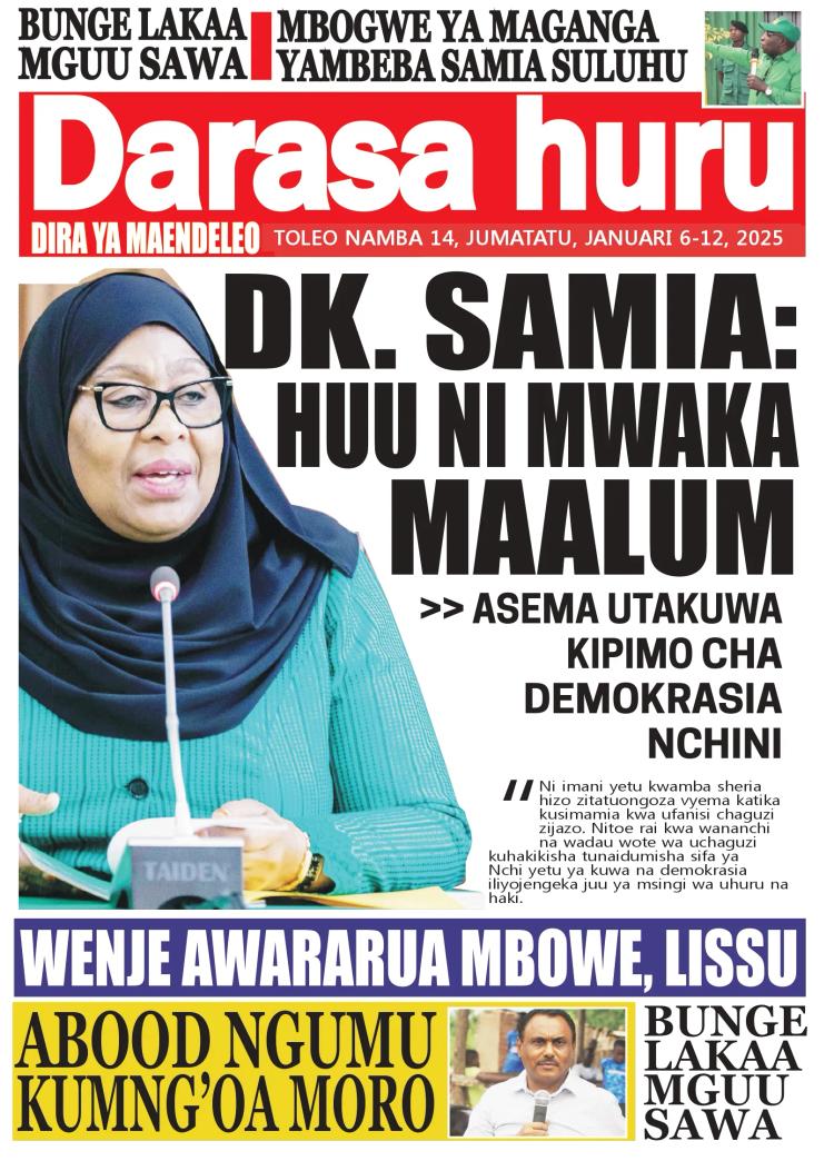 Habari kubwa za Magazeti ya Tanzania leo Januari 7, 2025 - Global Publishers