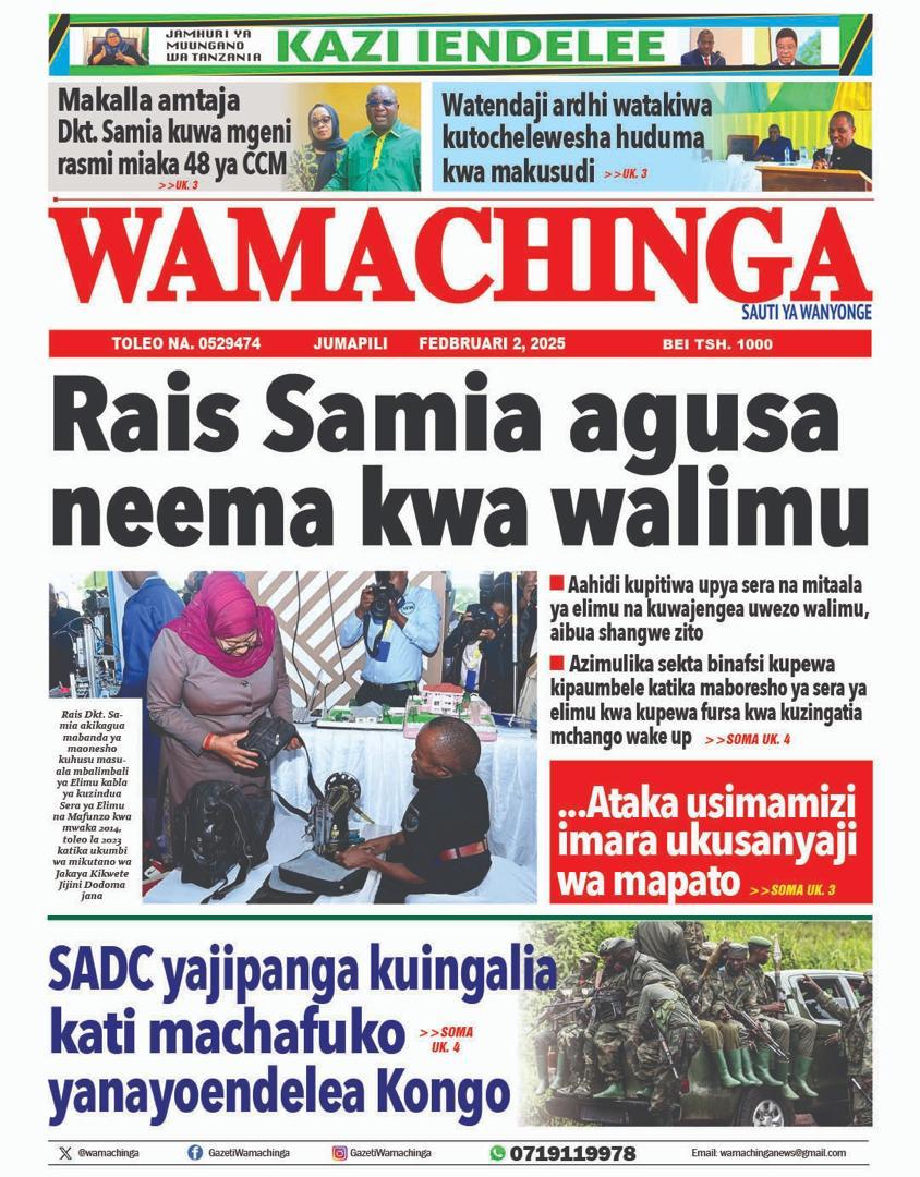 Habari kubwa za Magazeti ya Tanzania leo Februari 2, 2025 - Global Publishers