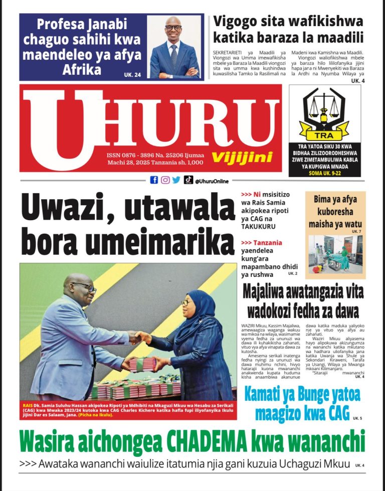 Habari kubwa za Magazeti ya Tanzania leo Machi 28, 2025