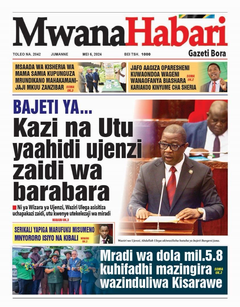 Habari kubwa za Magazeti ya Tanzania leo Mei 6, 2025 - Global Publishers