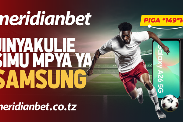 Meridianbet Watoa Fursa ya Kujishindia Samsung A26 Kupitia Ubashiri wa Dau Dogo