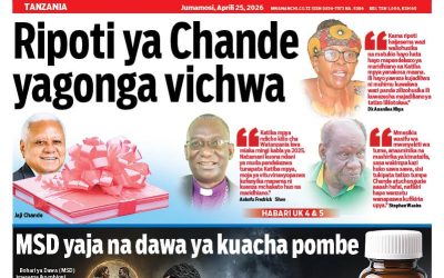 Habari kubwa za Magazeti ya Tanzania leo Aprili 25, 2026 - Global Publishers