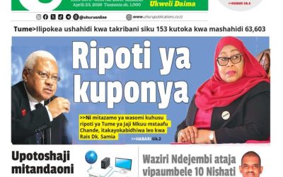 Habari kubwa za Magazeti ya Tanzania leo Aprili 23, 2026 - Global Publishers