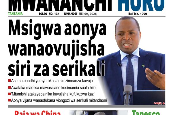 Habari kubwa za Magazeti ya Tanzania leo Mei 9, 2026