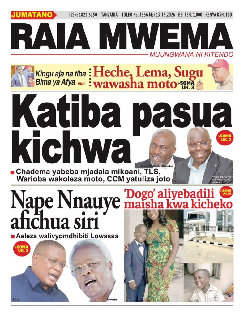 Habari kubwa za Magazeti ya Tanzania leo Mei 13, 2026