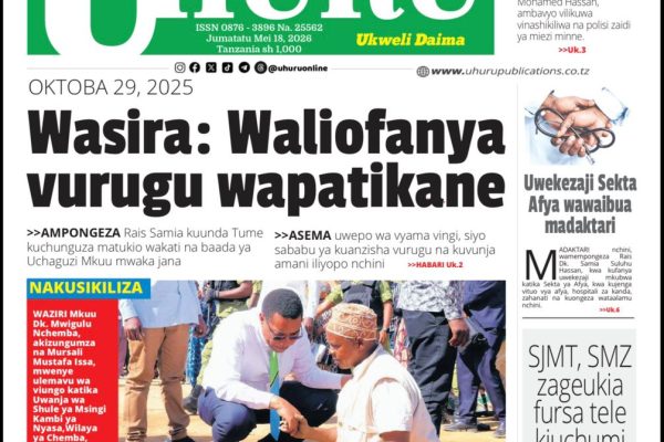 Habari kubwa za Magazeti ya Tanzania leo Mei 18, 2026