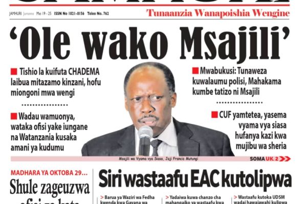 Habari kubwa za Magazeti ya Tanzania leo Mei 19, 2026